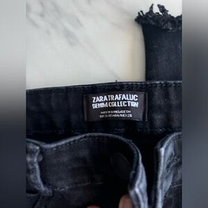 Zara Ripped Black Jeans